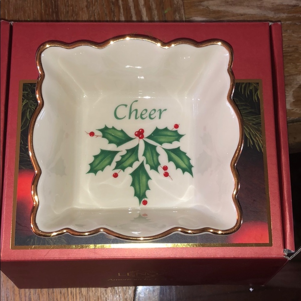 Lenox Christmas  candy dish
